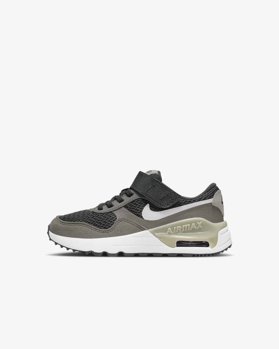Nike Air Max SYSTM Kids' Shoes - Dark Smoke Grey/Flat Pewter/Light Iron Ore/White - Unisex Boys & Girls Running Sneakers