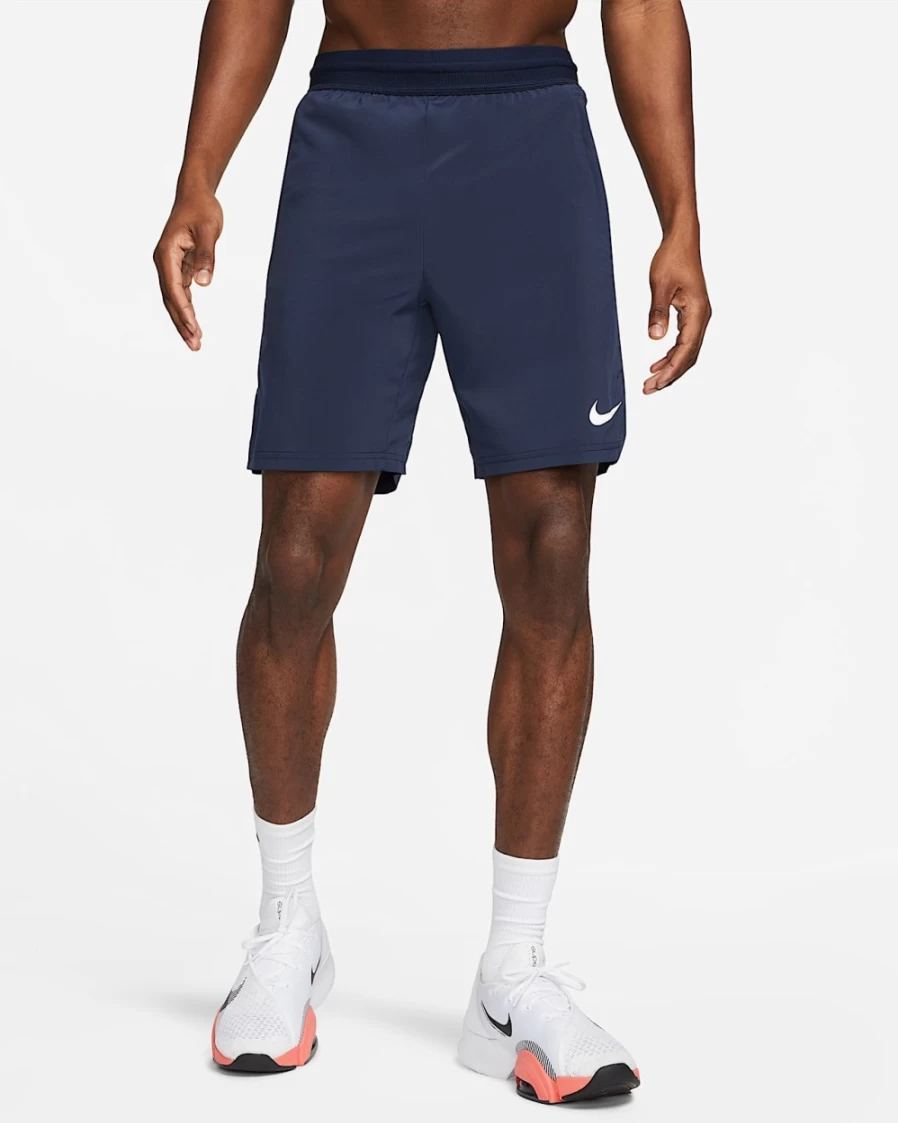 Nike Pro Dri-FIT Flex Vent Max Men's 8" Training Shorts in Obsidian/White