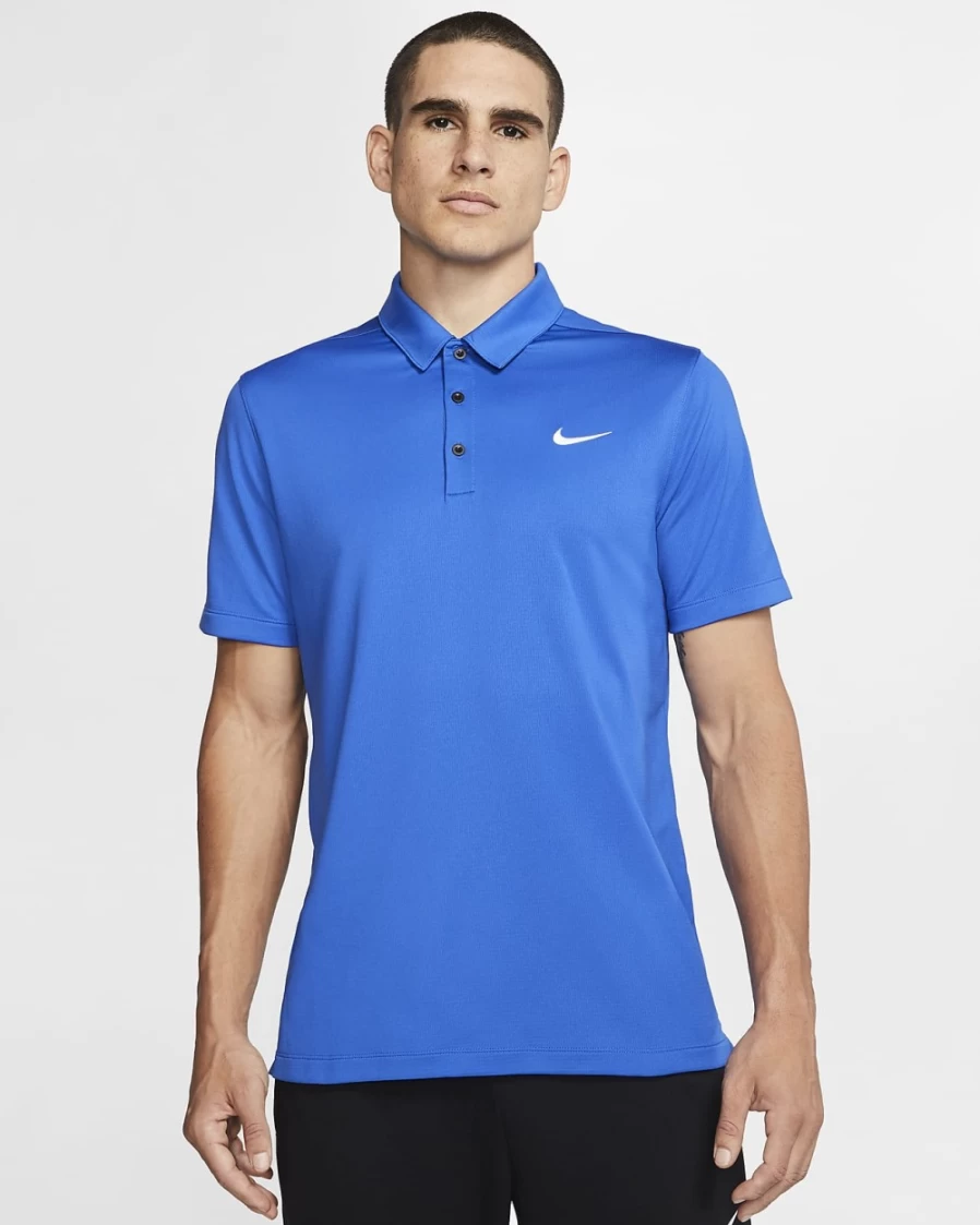 Nike Men's Game Royal/Black/White Football Polo Shirt - Official Nike Sportswear