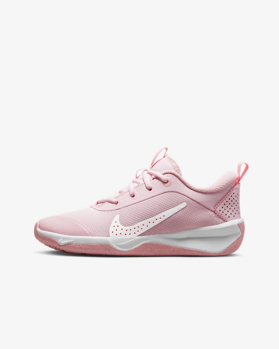 Nike Omni Multi-Court Kids' Indoor Court Shoes for Boys & Girls - Pink Foam/Hyper Pink/Medium Soft Pink/White