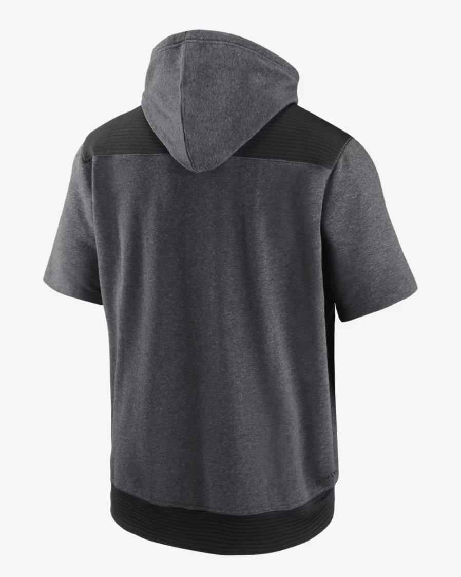 Nike Dri-FIT Flux MLB Los Angeles Dodgers Men's Grey Heather 1/4-Zip Performance Top