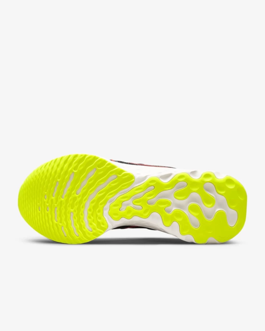 Nike React Infinity 3 Men's Road Running Shoes - Black/Red/Volt High-Performance Cushioned Sneakers for Men