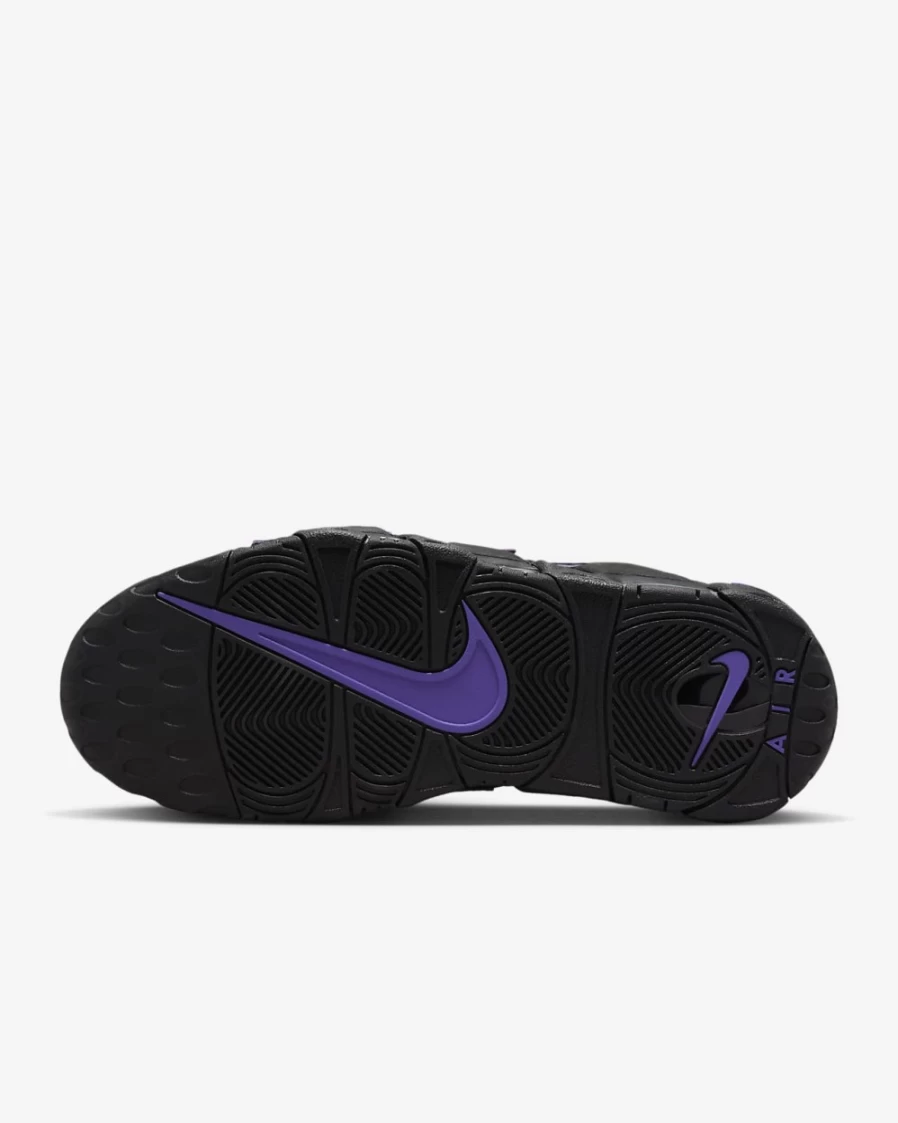 Nike Air More Uptempo '96 Men's Basketball Shoes - Black/Black/Metallic Gold/Action Grape
