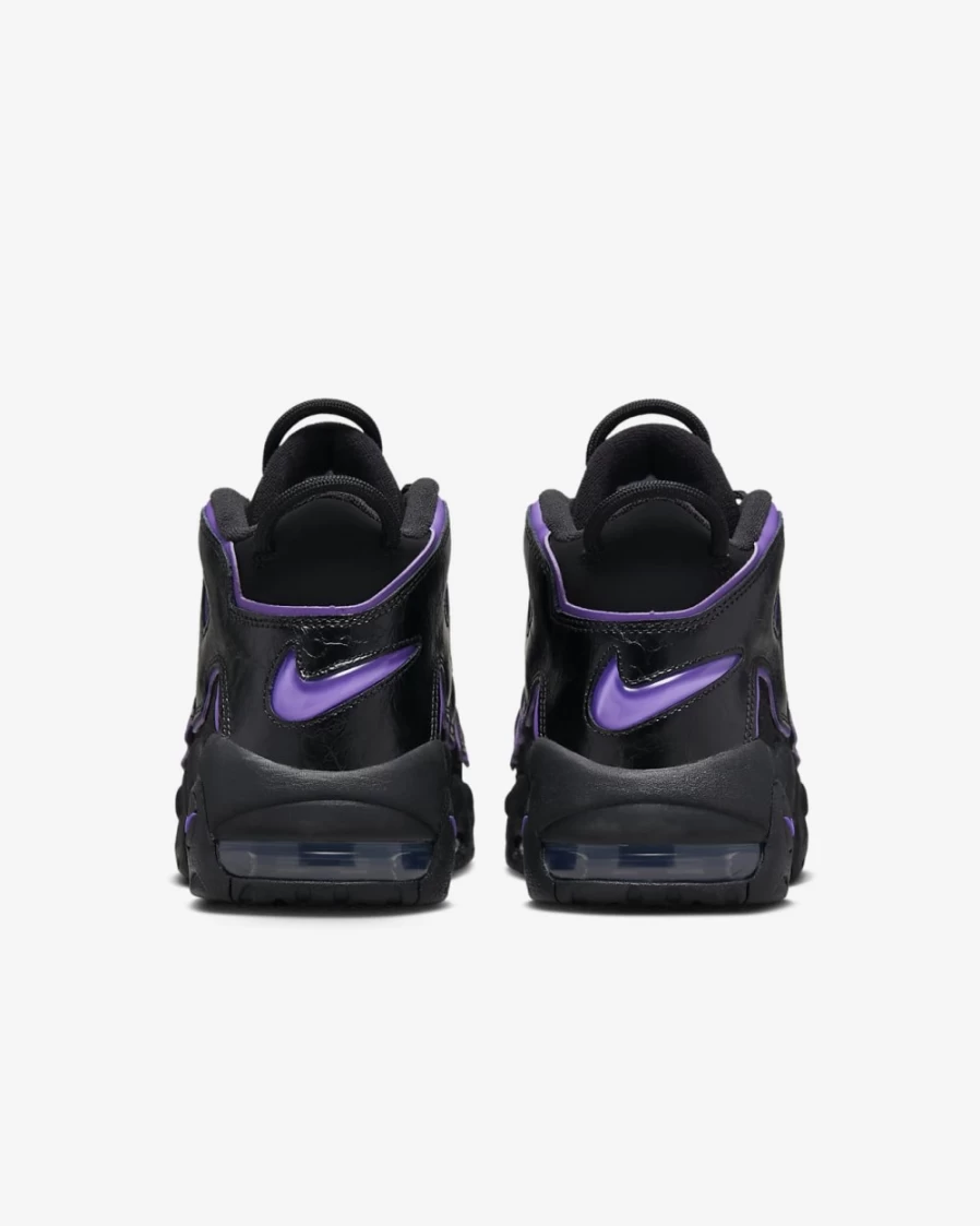 Nike Air More Uptempo '96 Men's Basketball Shoes - Black/Black/Metallic Gold/Action Grape