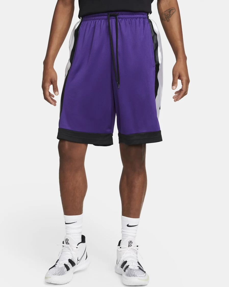 Nike Dri-FIT Elite Men's Basketball Shorts - Court Purple/Black/Black - Breathable Performance Shorts for Men