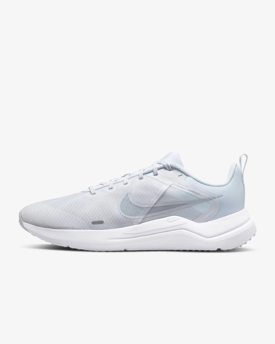 Nike Downshifter 12 Men's Road Running Shoes - White/White/Pure Platinum for Men