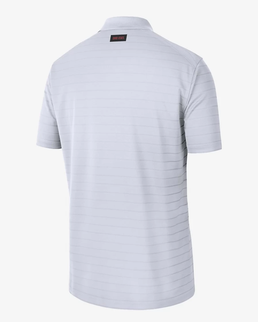 Nike Ohio State Men's Polo Shirt - White/University Red