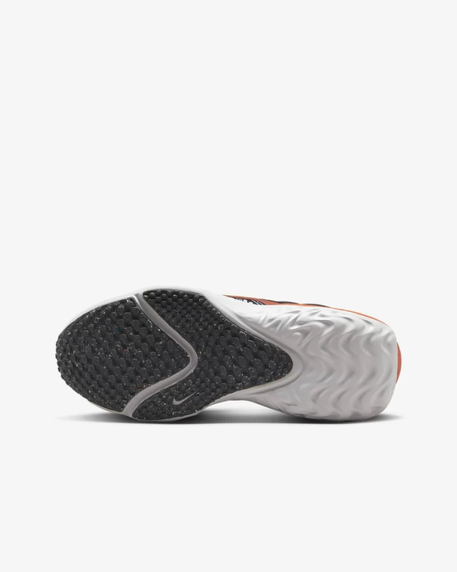 Nike Run Flow JP Big Kids' Easy On/Off Running Shoes for Boys & Girls - Black/Picante Red/Summit White/Light Lemon Twist
