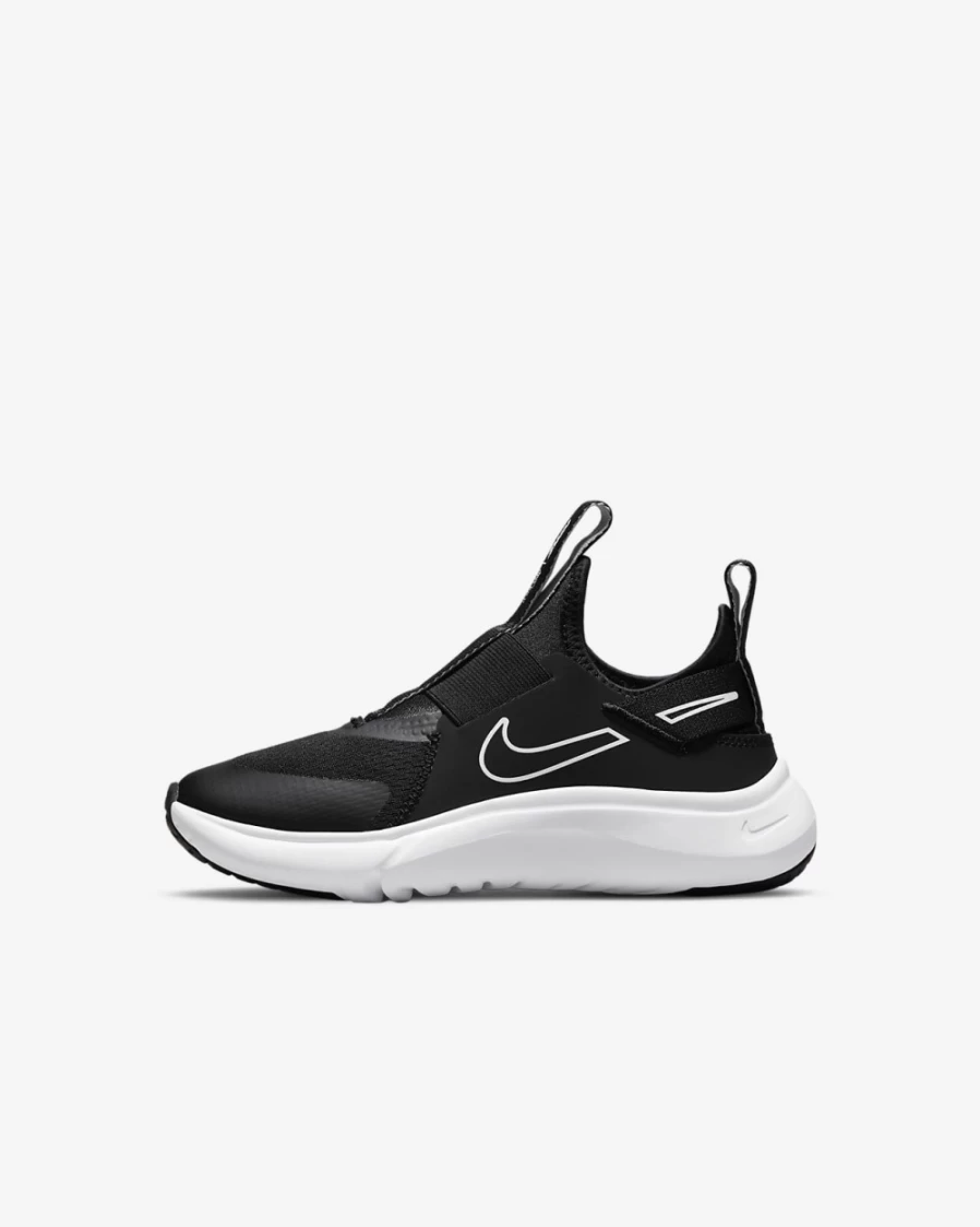 Nike Flex Plus Little Kids' Sneakers - Black/White - Unisex Boys & Girls Running Shoes