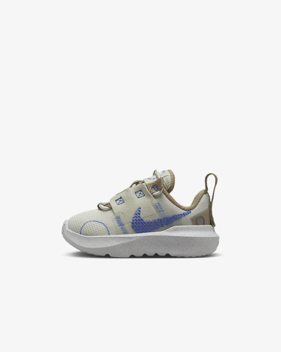 Nike Crater Impact Light Bone/Khaki/White/Racer Blue Baby & Toddler Shoes for Boys and Girls