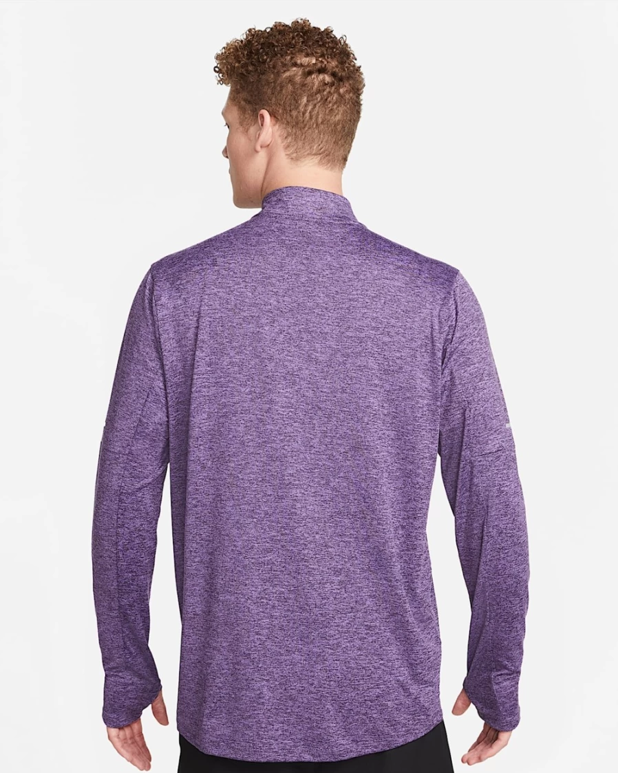 Nike Dri-FIT Element Men's 1/4-Zip Running Top - Action Grape/Cave Purple - Moisture-Wicking Performance Shirt