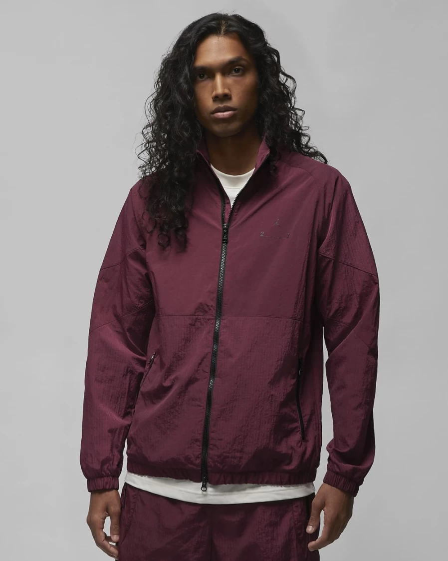 Nike Jordan 23 Engineered Men's Jacket in Cherrywood Red - Official Men's Athletic Outerwear