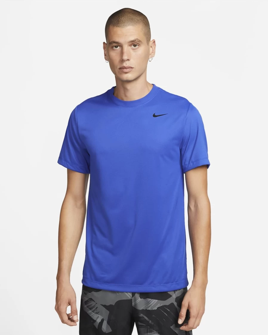Nike Dri-FIT Legend Men's Training T-Shirt - Game Royal/Black - Moisture-Wicking Workout Top