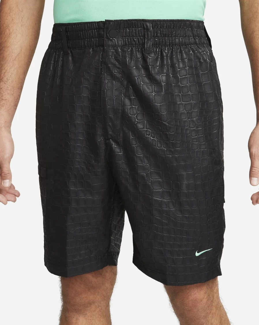 Nike Unscripted Men's Golf Shorts - Black/Spring Green Athletic Performance Apparel