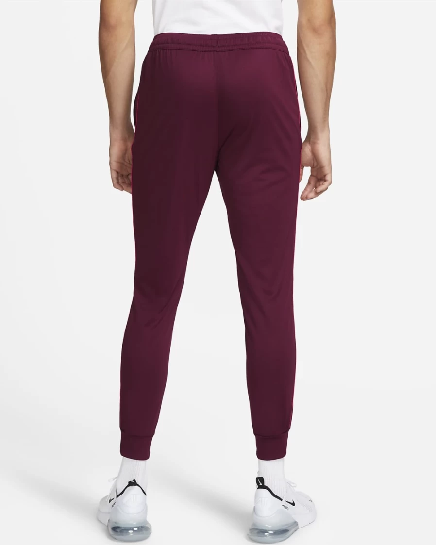Nike Dri-FIT F.C. Libero Men's Soccer Pants - Dark Beetroot/Habanero Red/White - Breathable Training Pants for Football