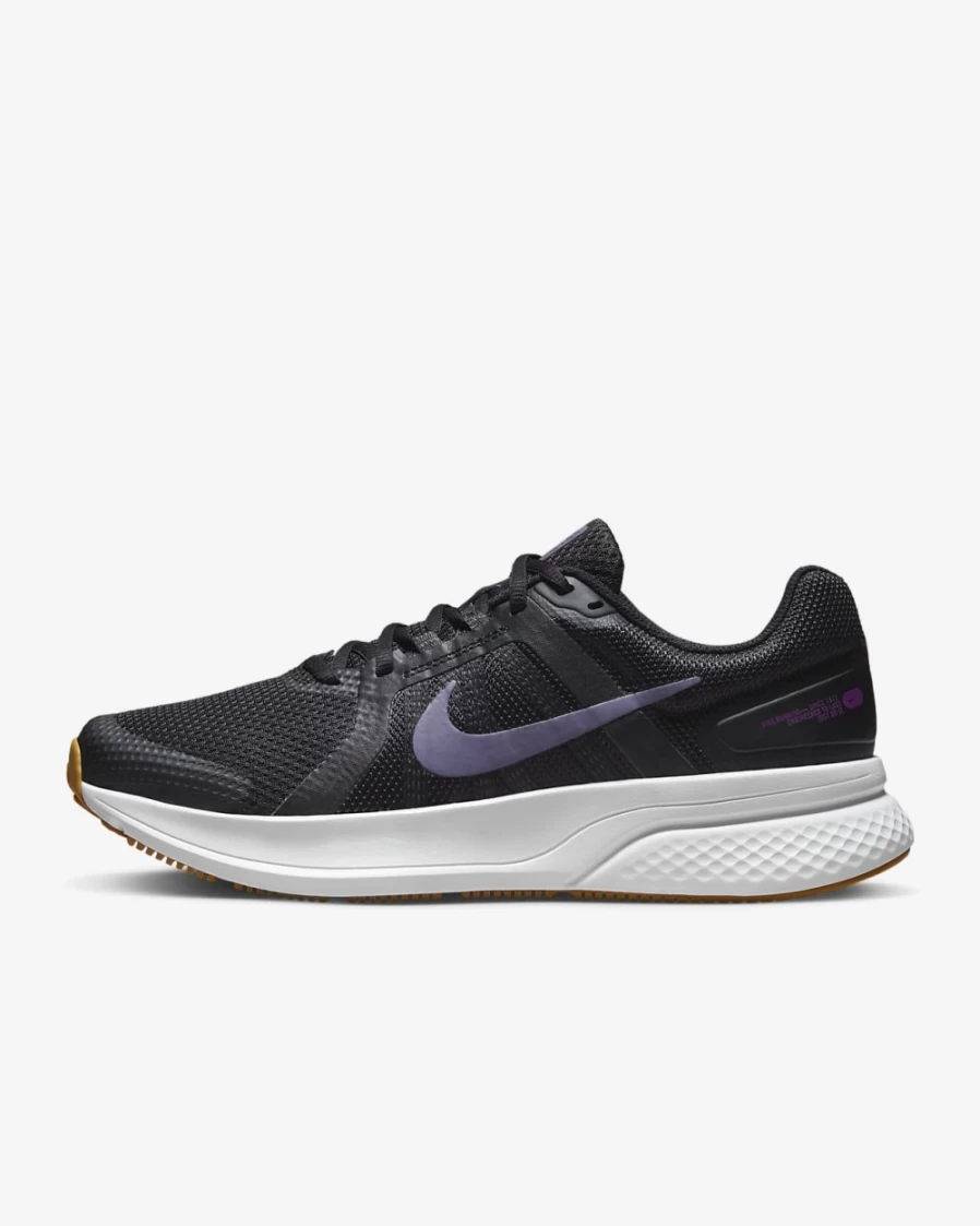 Nike Run Swift 2 Men's Road Running Shoes - Black/Gold Suede/Vivid Purple/Canyon Purple