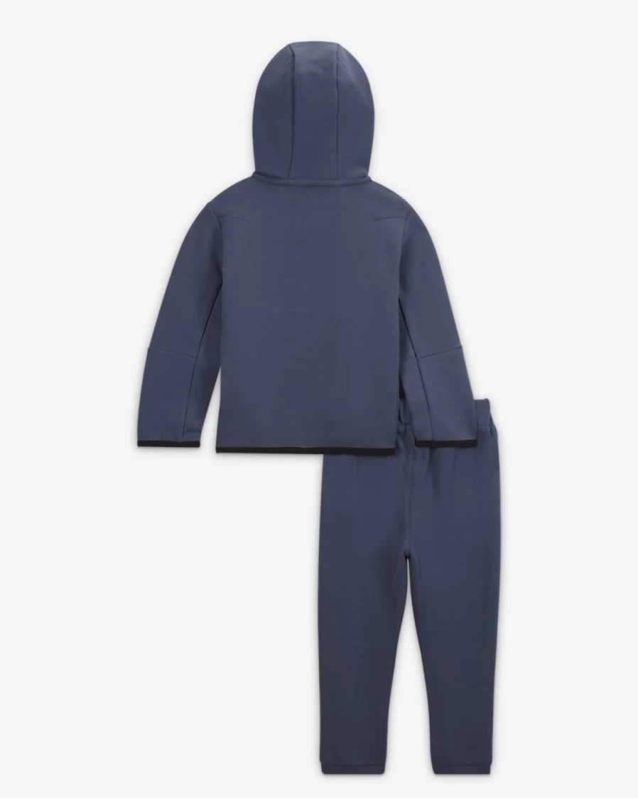 Nike Tech Fleece Baby Zip Hoodie & Pants Set - Diffused Blue, Unisex 12-24 Months