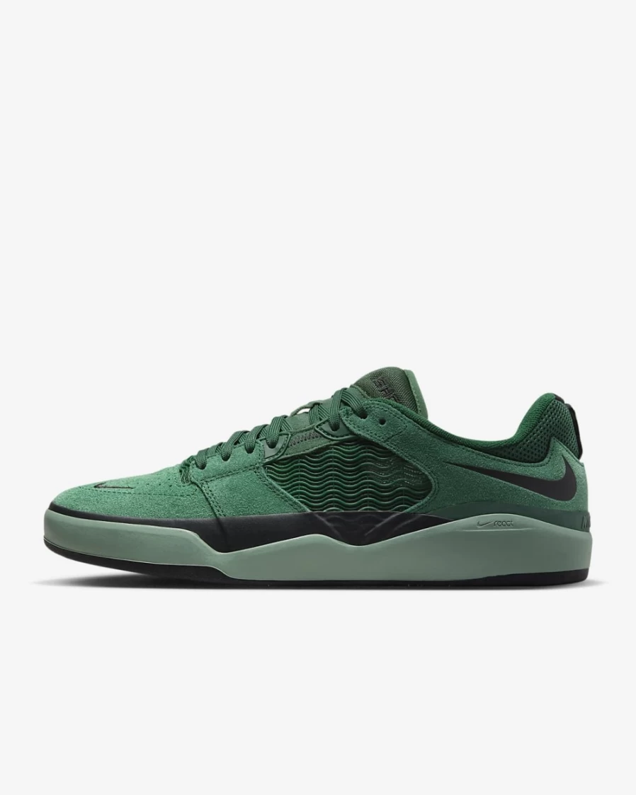 Nike SB Ishod Wair Skate Shoes for Men in Gorge Green/Dutch Green/Black - Men's Skateboarding Sneakers