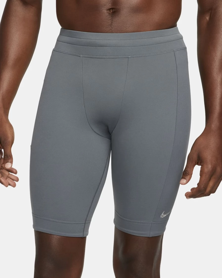 Nike Dri-FIT Men's Yoga Shorts in Iron Grey/Black - Breathable Workout Shorts for Men