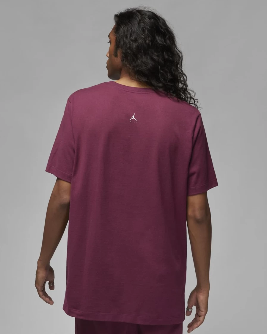 Nike Jordan Flight MVP Men's T-Shirt - Cherrywood Red/Taxi/Sail Basketball Tee