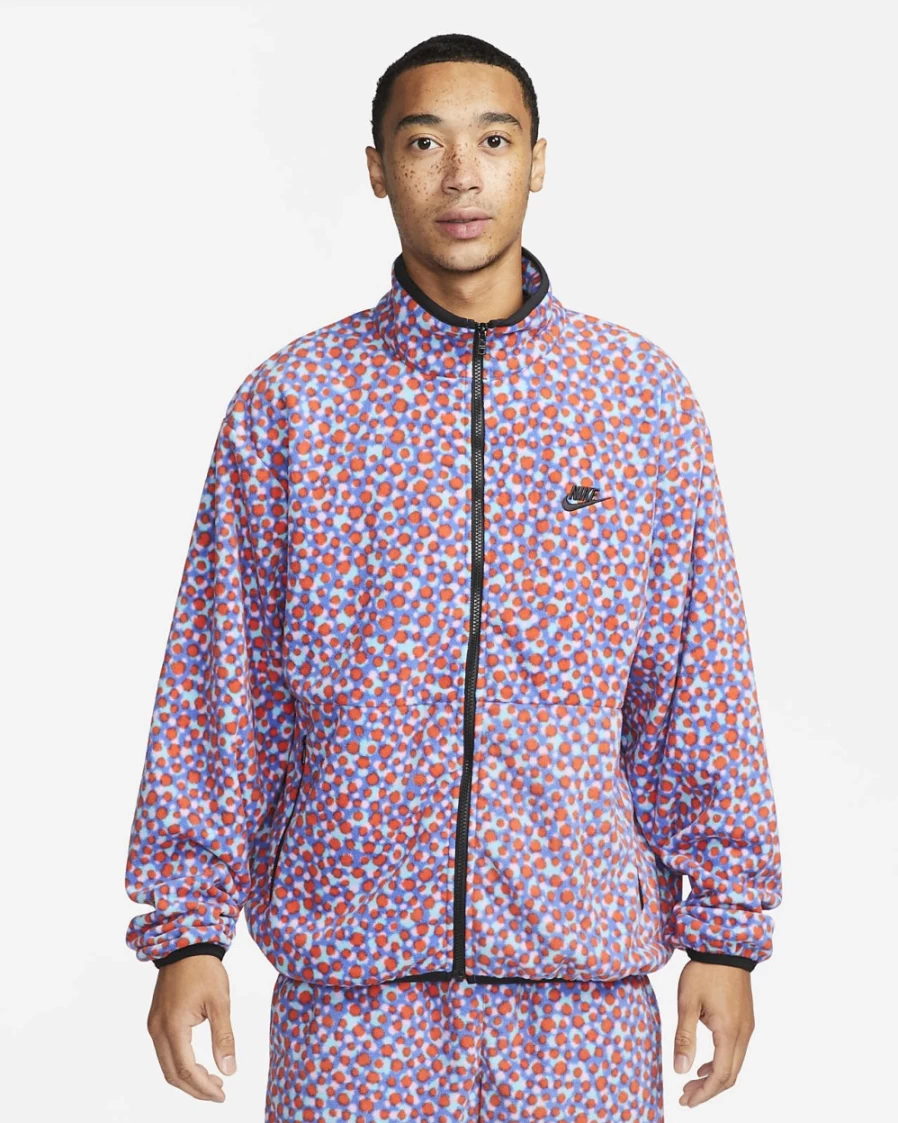 Nike Club Fleece+ Men's Jacket - Game Royal/Black - Warm & Comfortable Fleece Outerwear for Men