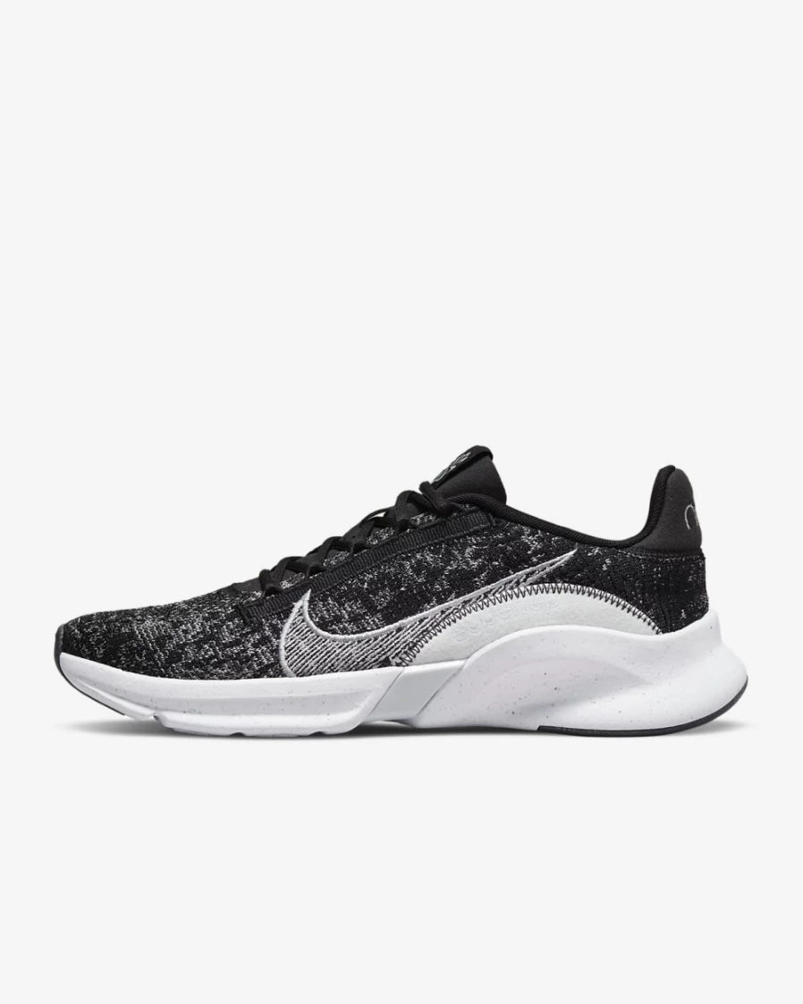 Nike SuperRep Go 3 Next Nature Flyknit Men's Training Shoes - Black/Anthracite/White/Pure Platinum
