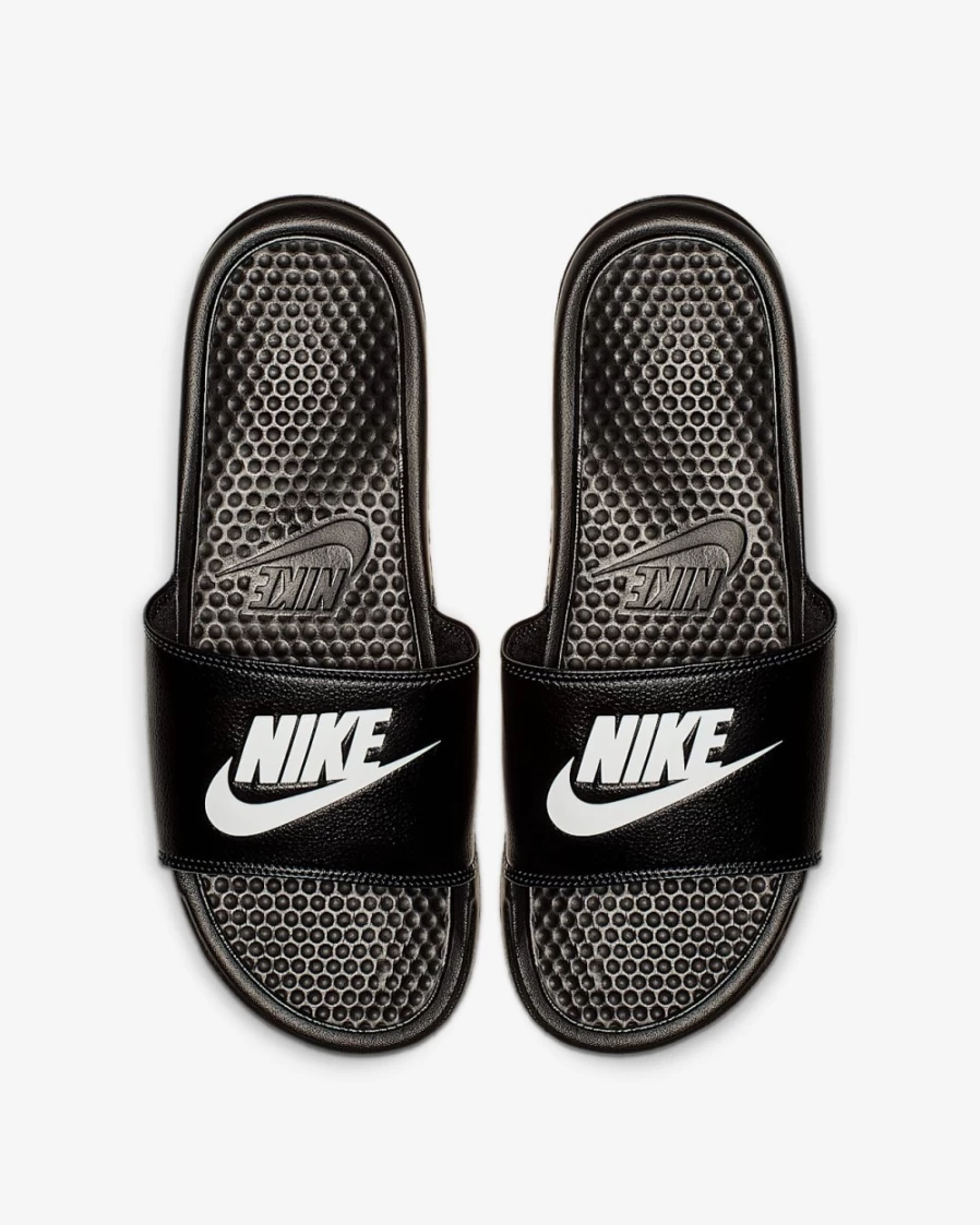 Nike Benassi JDI Men's Slides - Black/White Athletic Sandals for Men