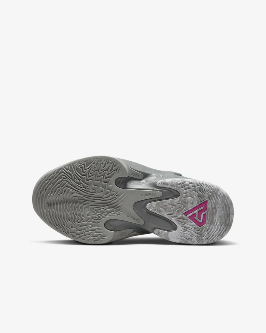 Nike Freak 4 SE Basketball Shoes for Boys & Girls - Smoke Grey/Particle Grey/Green Glow/Pinksicle