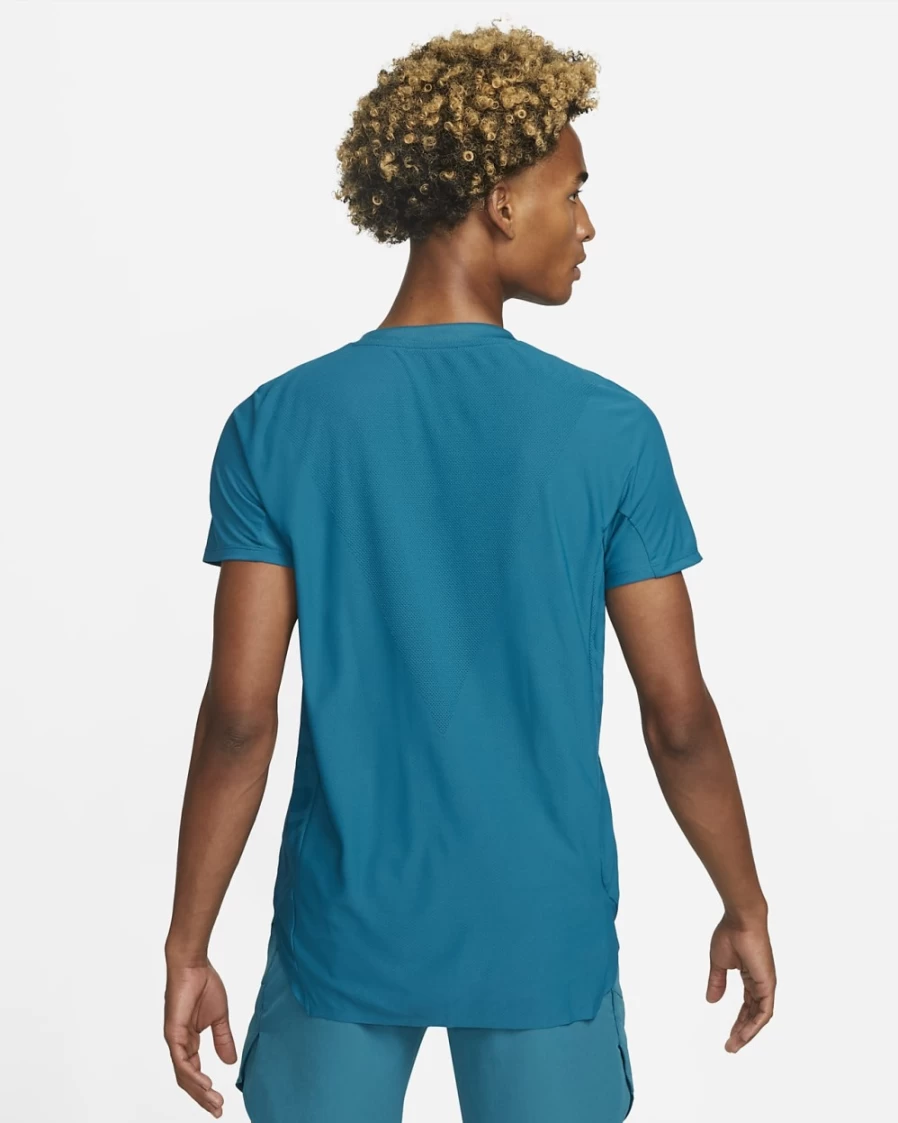 NikeCourt Dri-FIT ADV Slam Men's Tennis Polo Shirt - Green Abyss/White, Moisture-Wicking Performance Top for Men