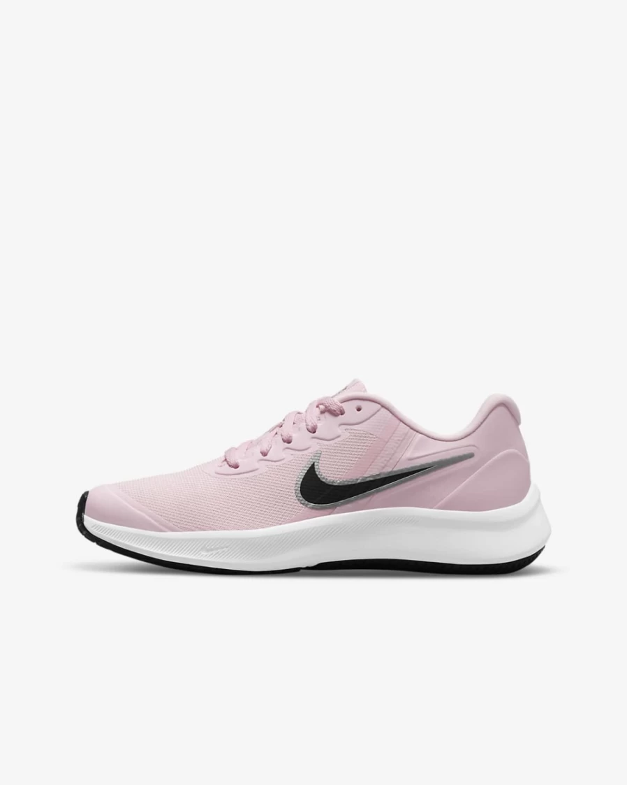 Nike Star Runner 3 Big Kids' Road Running Shoes for Boys & Girls - Pink Foam/Black