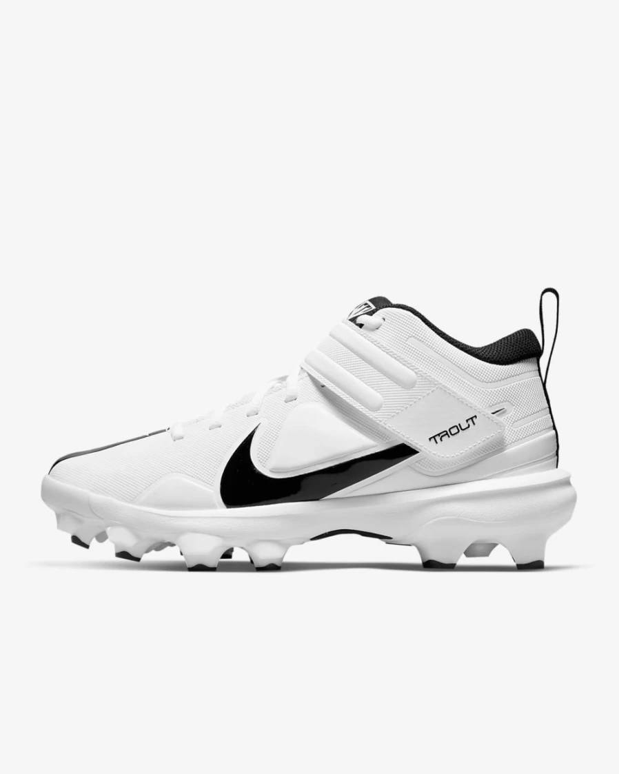 Nike Force Trout 7 Pro MCS White Dynamic Turquoise Black Baseball Cleats for Men