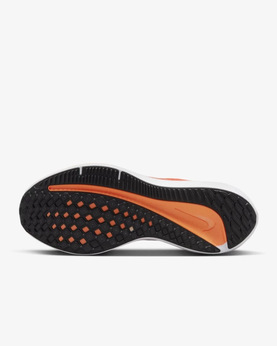 Nike Winflo 9 Men's Road Running Shoes - White/Orange/Crimson/Black - Lightweight Cushioned Sneakers for Men