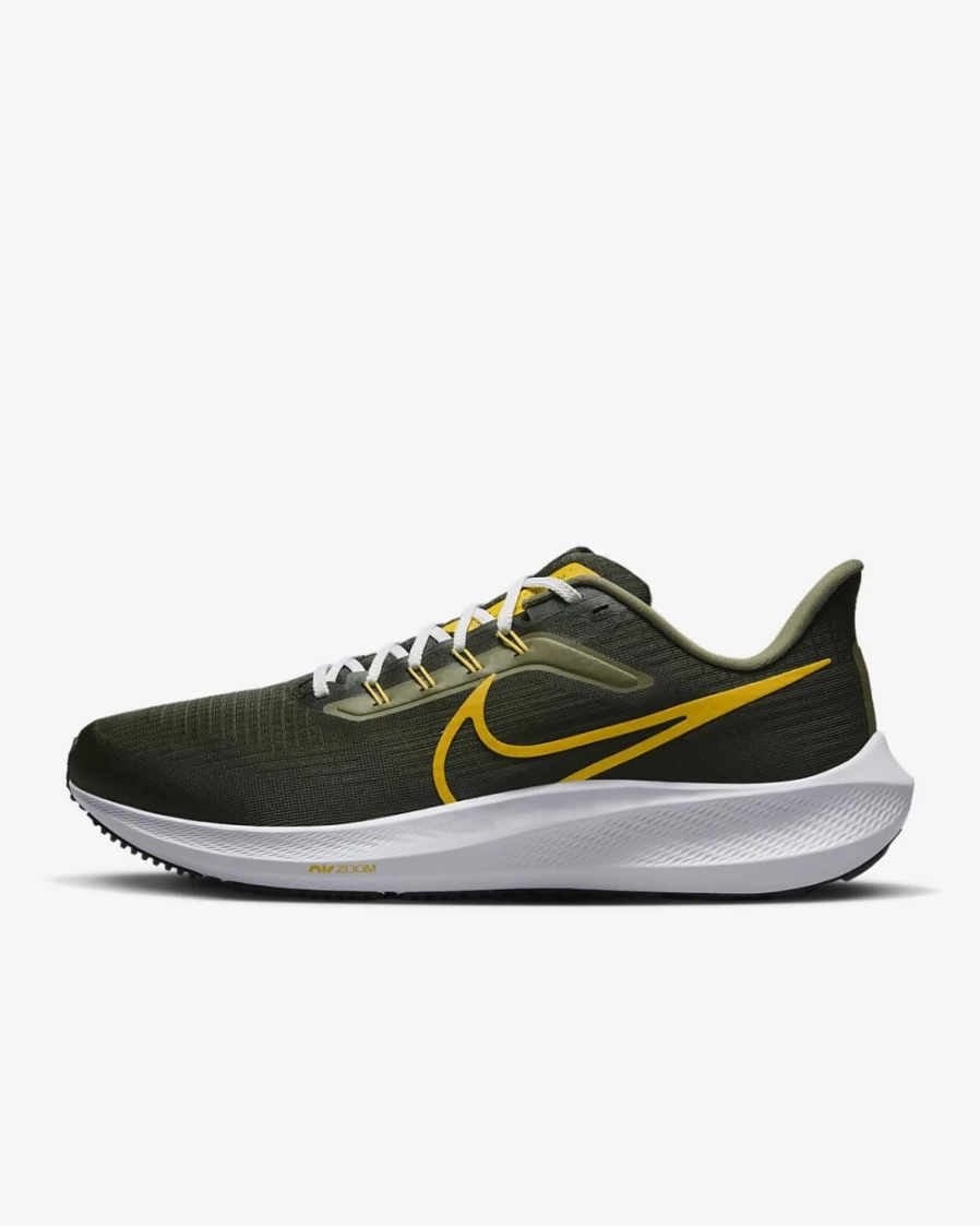 Nike Pegasus 39 Men's Road Running Shoes - Sequoia/Medium Olive/Oil Green/University Gold