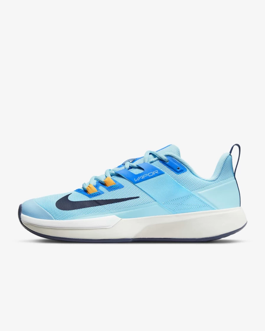 NikeCourt Vapor Lite Men's Tennis Shoes - Blue Chill/Phantom/White/Midnight Navy - Hard Court Training & Match Footwear