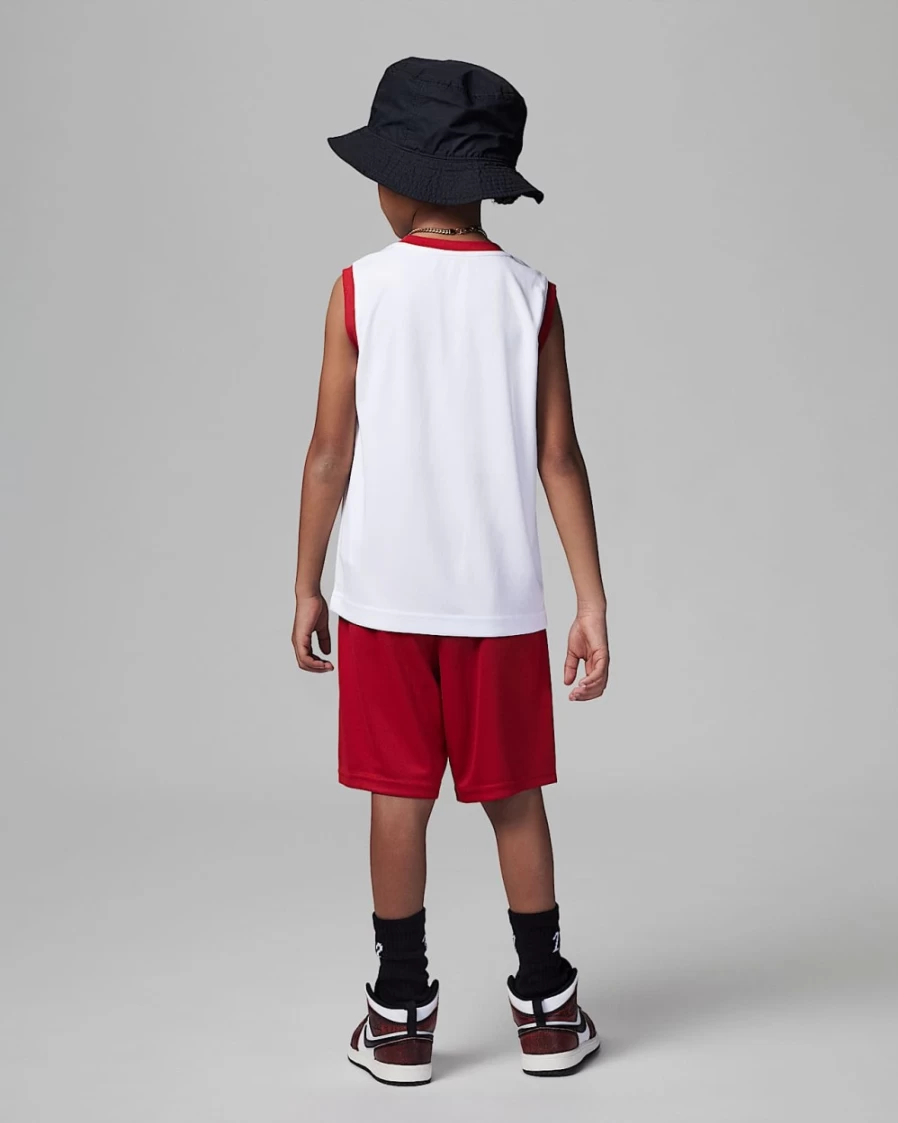 Nike Jordan Gym Red T-Shirt and Shorts Set for Boys and Girls