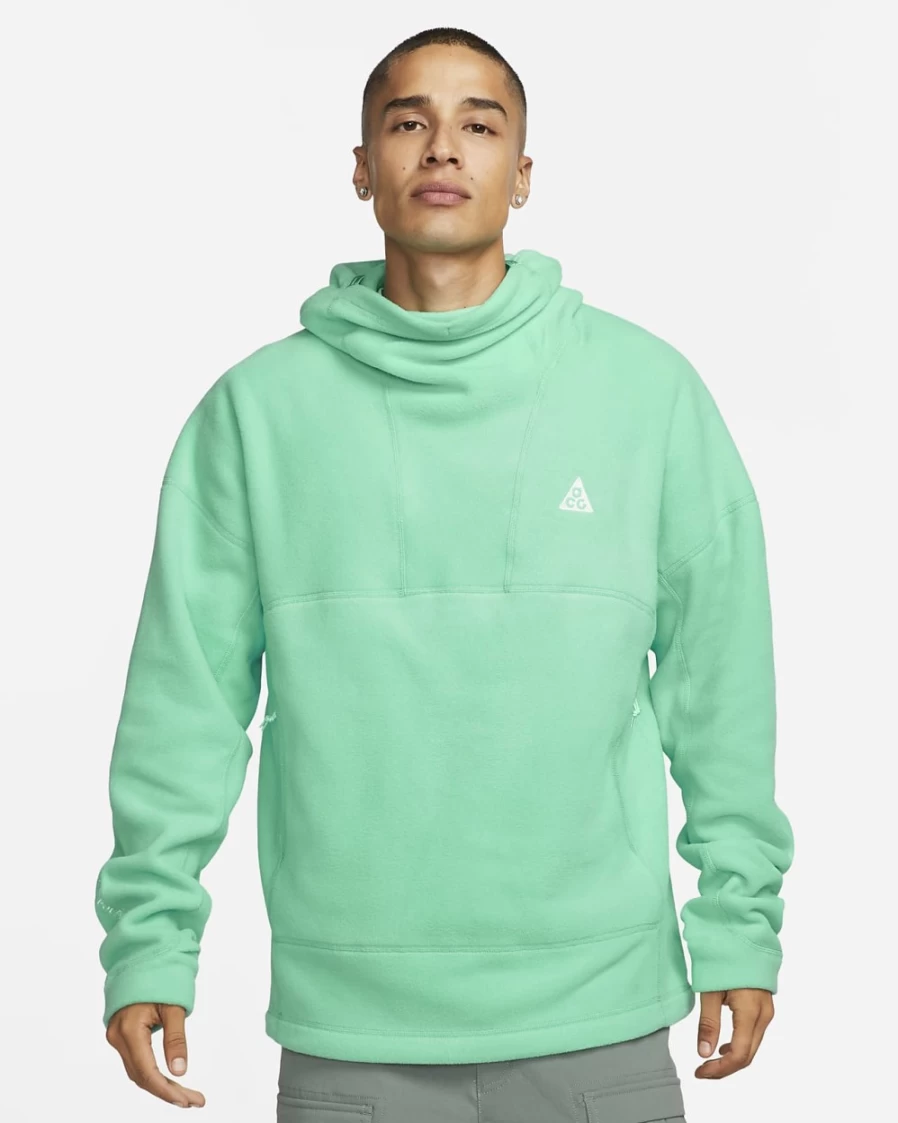 Nike ACG Therma-FIT "Wolf Tree" Men's Light Menta/Summit White Pullover Hoodie
