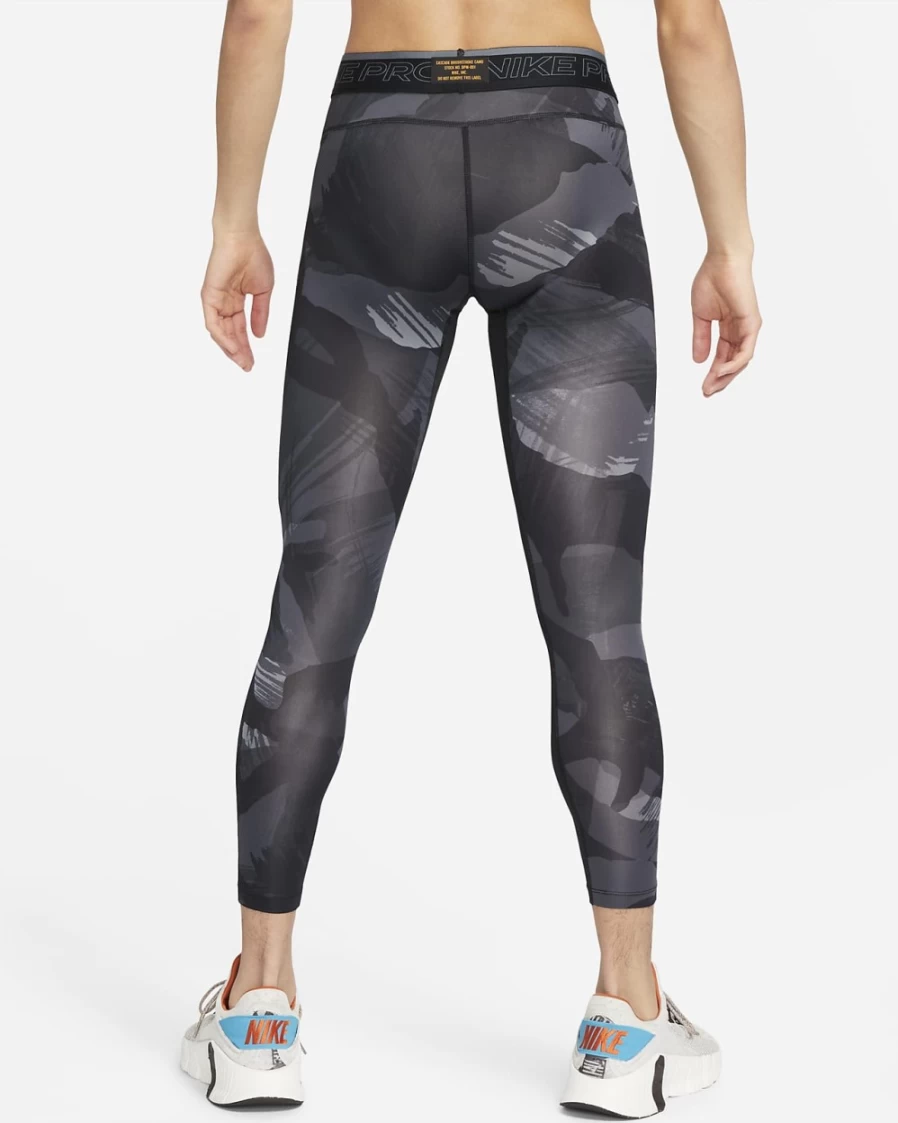 Nike Pro Dri-FIT Men's Training Tights - Black/Black/Coconut Milk Camo Print