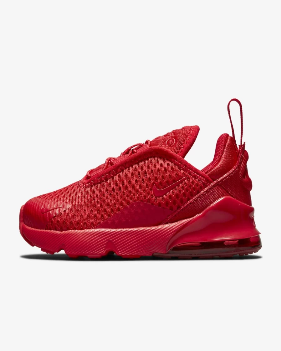 Nike Air Max 270 Toddler Shoes for Boys & Girls - University Red/Black