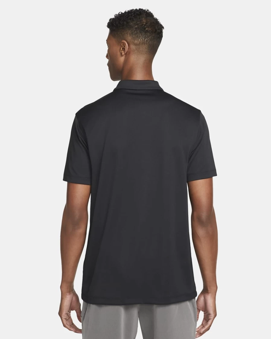 NikeCourt Dri-FIT Men's Tennis Polo Shirt - Black & White Moisture-Wicking Performance Top