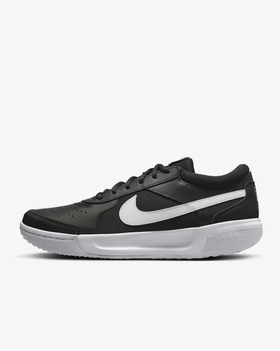 NikeCourt Air Zoom Lite 3 Men's Tennis Shoes - Black/White | Nike Men's Athletic Sneakers