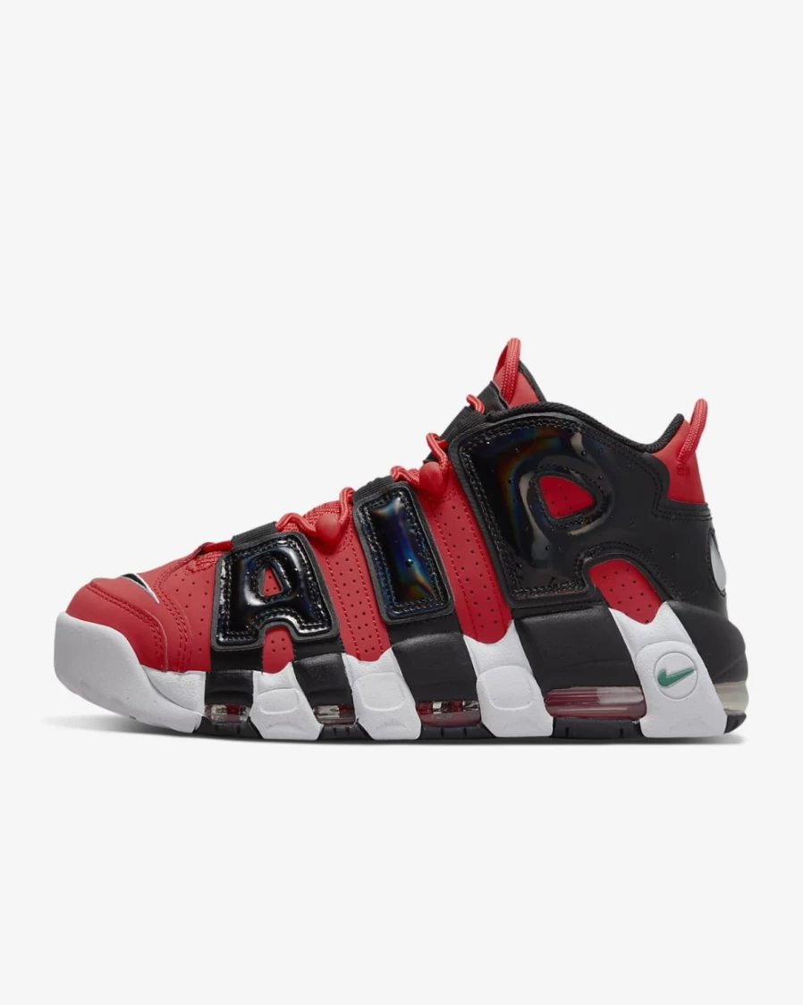 Nike Air More Uptempo '96 Men's Basketball Shoes - Lobster/White/Green Noise/Black Colorway