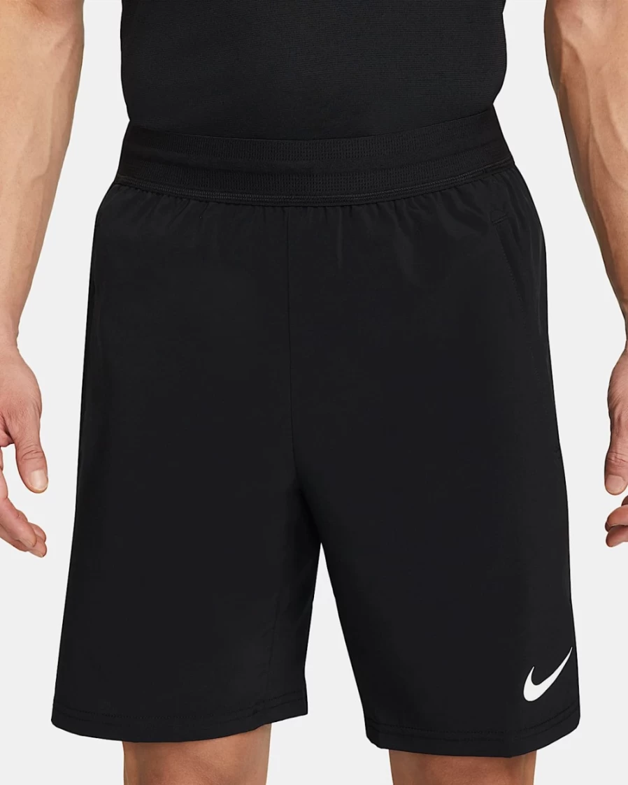 Nike Men's Pro Dri-FIT Flex Vent Max 8" Training Shorts - Black/White