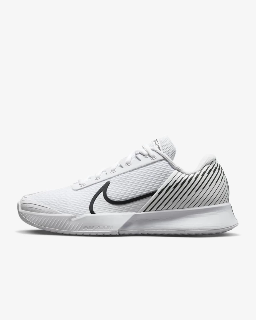 NikeCourt Air Zoom Vapor Pro 2 Men's Tennis Shoes - White/White | Hard Court Performance Sneakers for Men