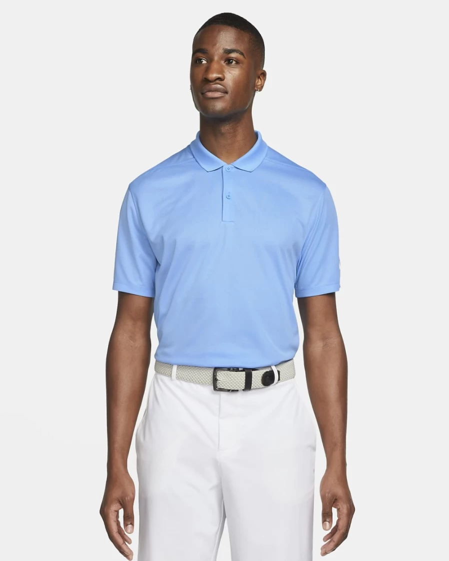 Nike Dri-FIT Victory Men's Golf Polo Shirt - University Blue/White, Moisture-Wicking, Breathable Performance Top