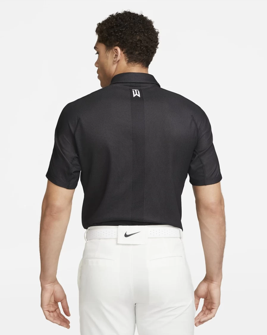 Nike Dri-FIT ADV Tiger Woods Men's Golf Polo Shirt - Black, Anthracite, White