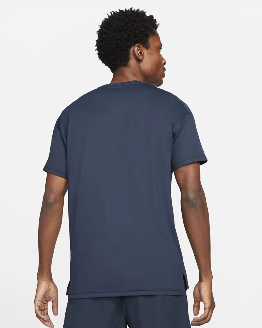 Nike Pro Dri-FIT Men's Training T-Shirt - Moisture-Wicking Short-Sleeve Top in Obsidian/Black