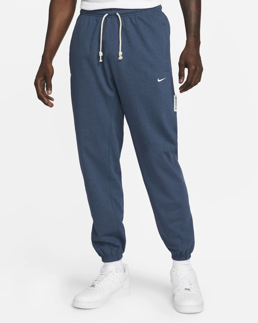 Nike Dri-FIT Standard Issue Men's Basketball Pants - Midnight Navy/Heather/Pale Ivory - Breathable & Lightweight for Training