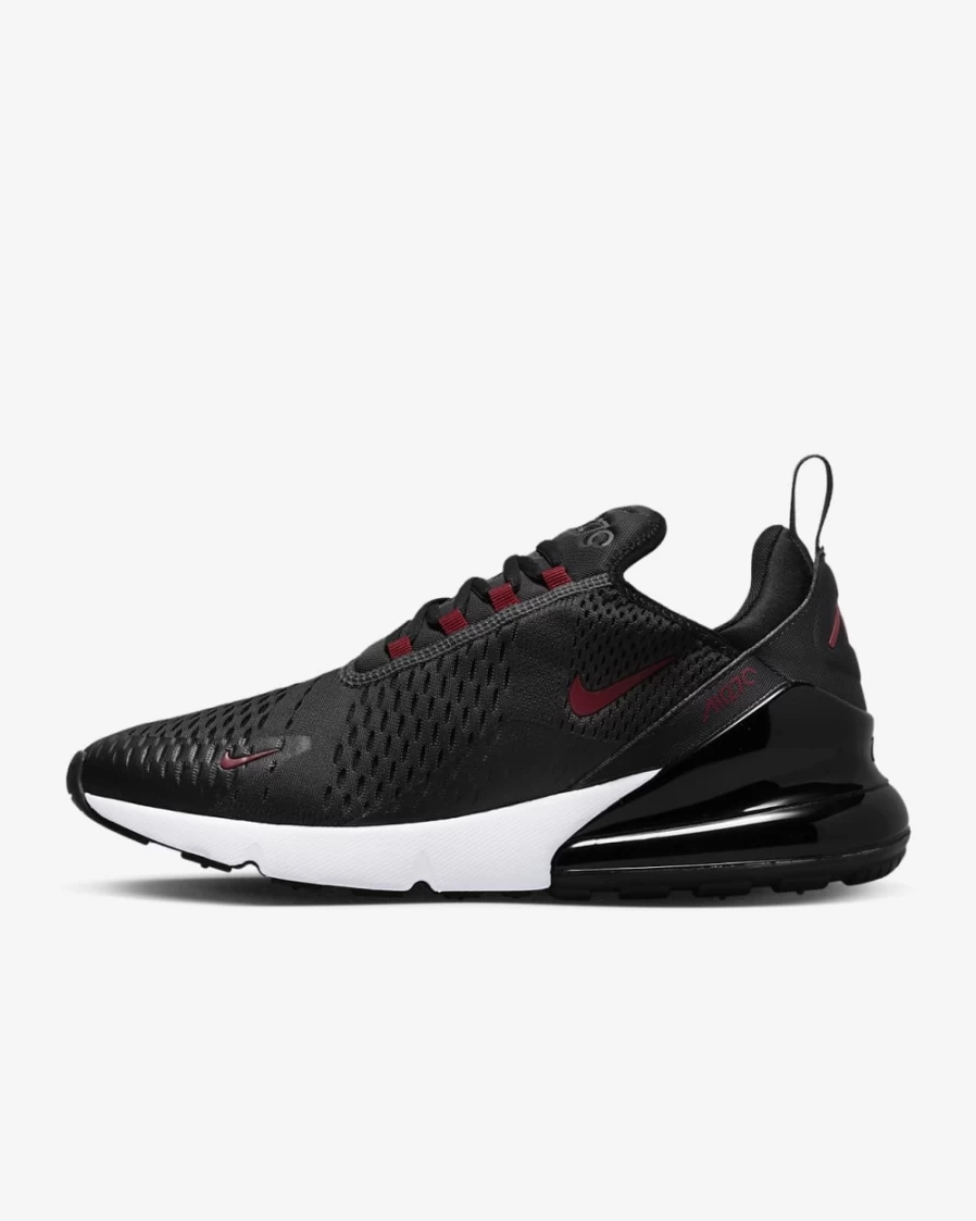Nike Air Max 270 Men's Anthracite Black White Team Red Running Shoes