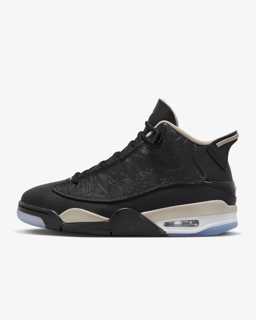 Nike Air Jordan Dub Zero Men's Basketball Shoes - Black/White/Fossil Stone