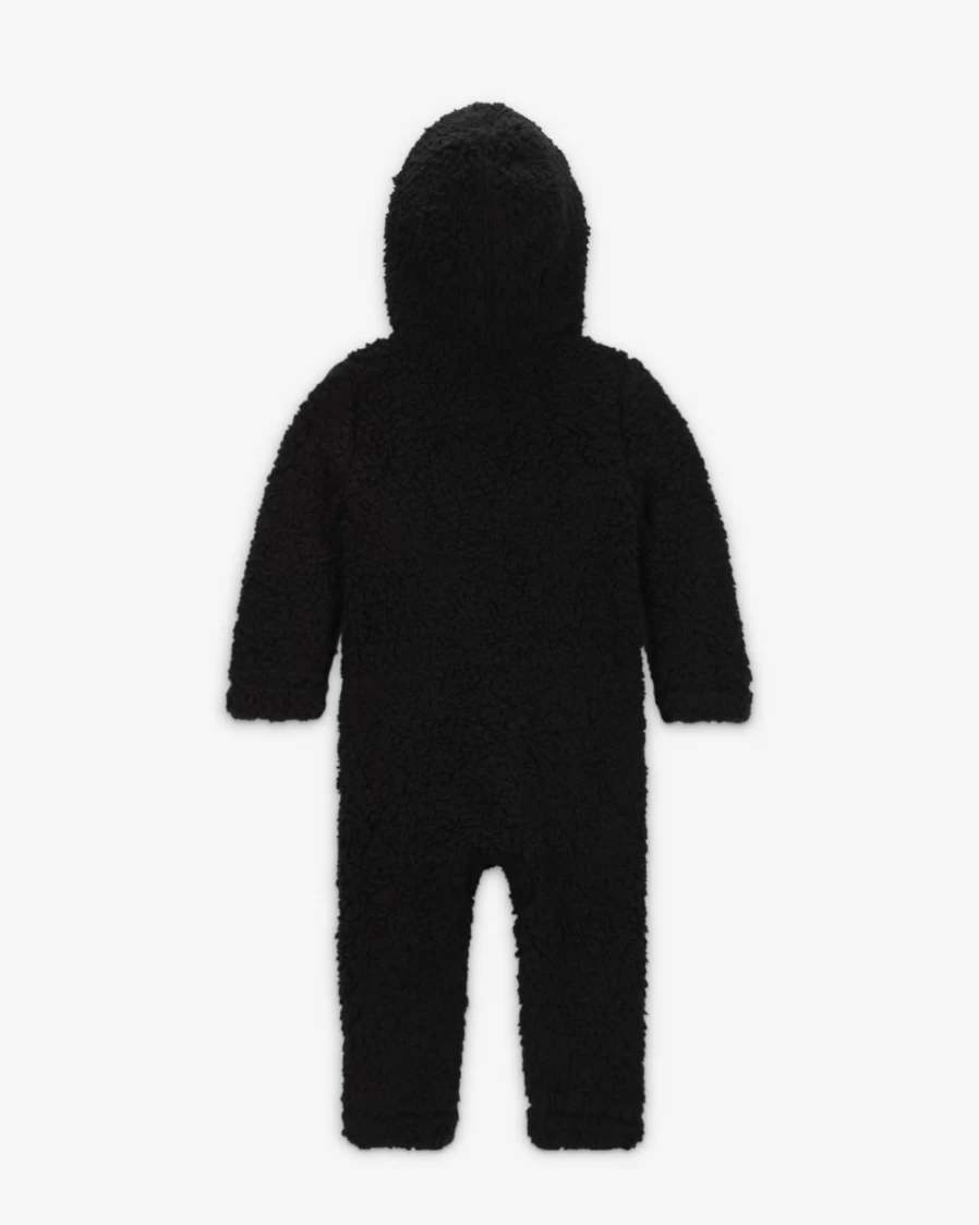 Nike Unisex Baby (12-24 Months) Black Full-Zip Winter Coverall Snowsuit